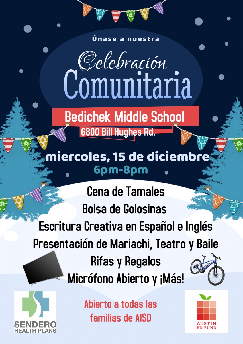 community celebration flyer spanish